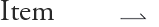 Item