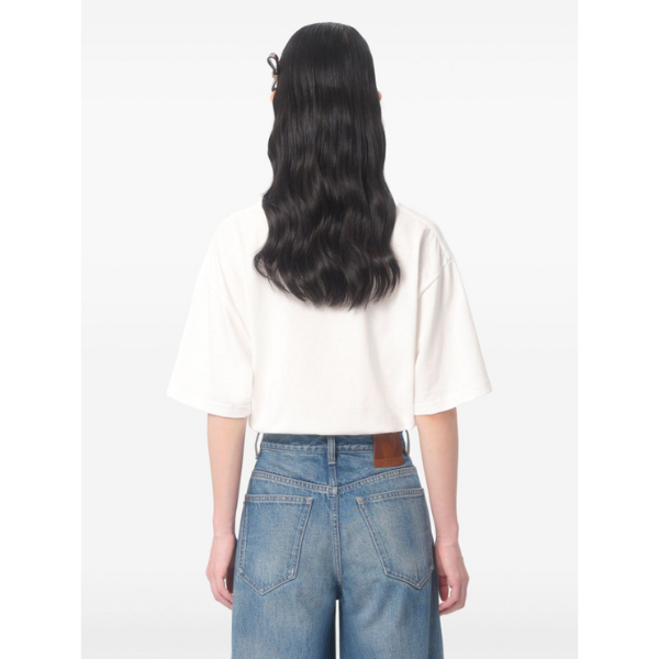 VALENTINO　ジャージーコットン　シェ　ヴァレンティノプリントコットンTシャツ
