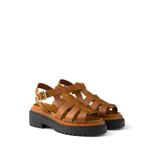 PRADA　レザーサンダル