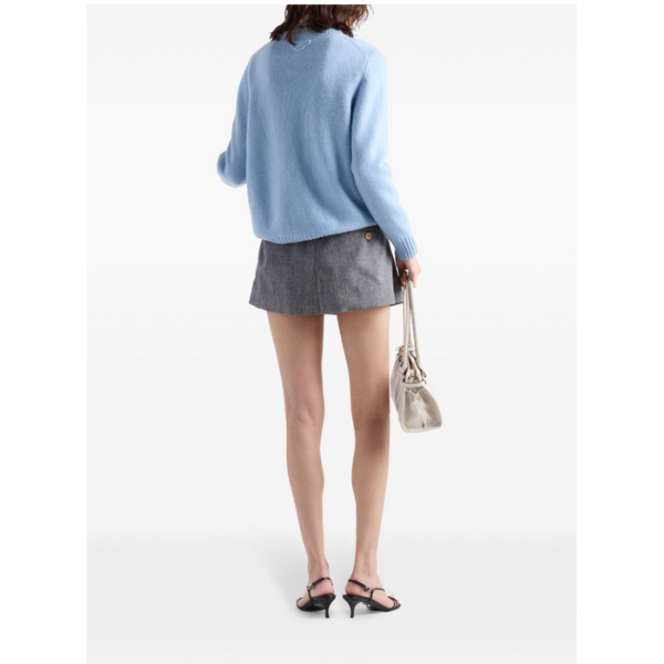 PRADA　ウール×カシミヤクルーネック　セーター