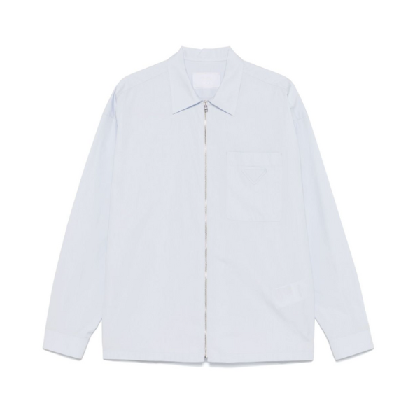 PRADA　ファスナー付 コットン シャツ