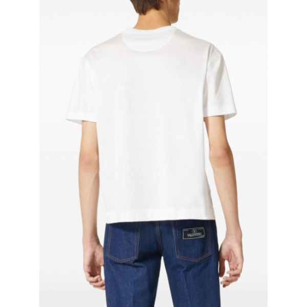 VALENTINO　メゾン ヴァレンティノ テーラリングラベル コットン Tシャツ