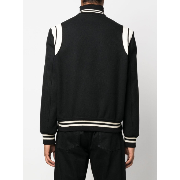 SAINT LAURENT　テディジャケットBlackウール　