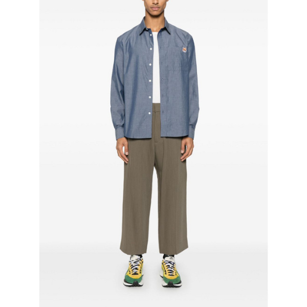 MAISON KITSUNE’　フォックスヘッド カジュアル シャツ