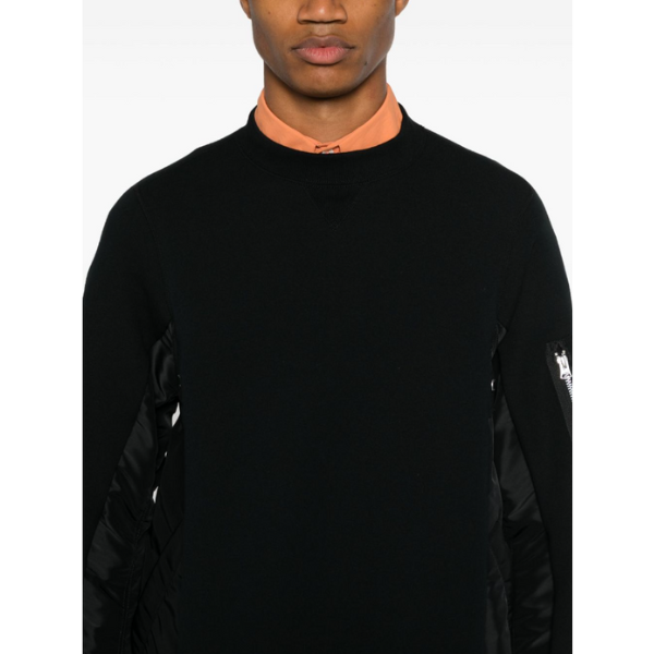 SACAI　国内完売Sponge Sweat x Nylon Twill Pullover