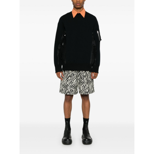 SACAI　国内完売Sponge Sweat x Nylon Twill Pullover