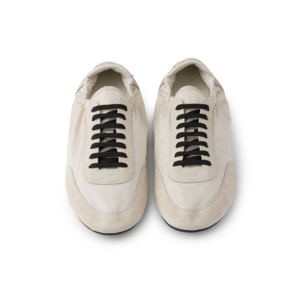 PRADA　コラプス　Re-Nylon×スエードスニーカー