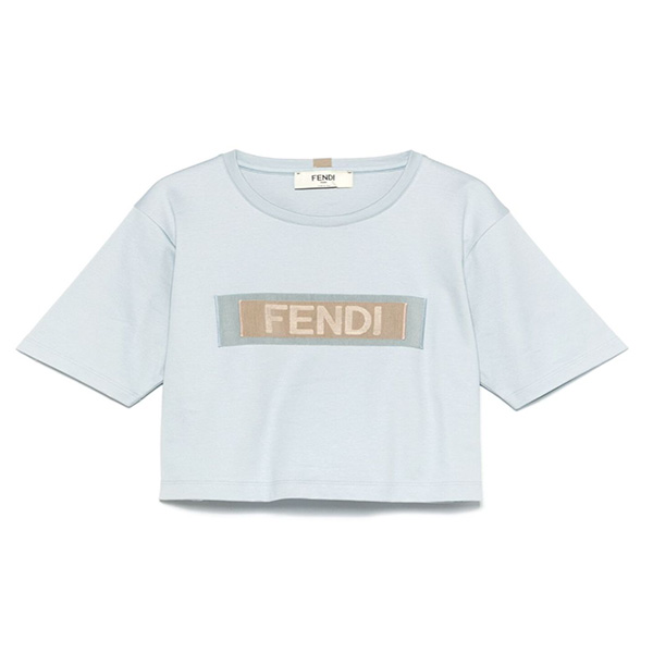 FENDI ライトブルージャージー Tシャツ