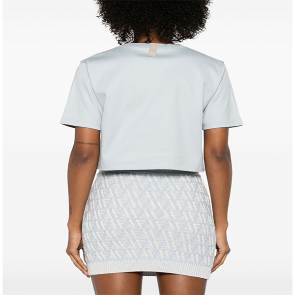 FENDI ライトブルージャージー Tシャツ