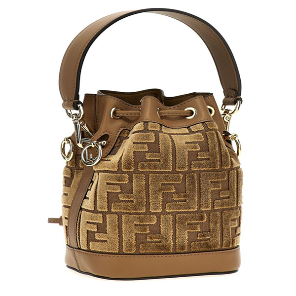 FENDI FFジャカードベルベット ミニバッグ