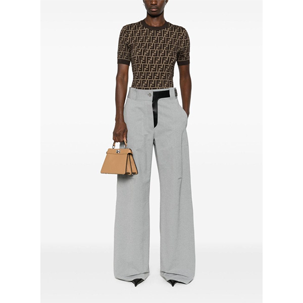 FENDI ブラウンFFコットン セーター