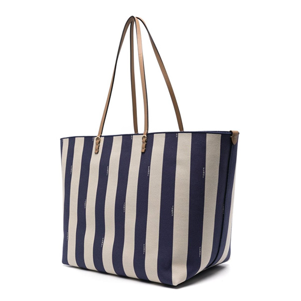 FENDI リバーシブルトートバッグ　ペカンストライプFFモチーフ 　ファブリック/ロールラージ
