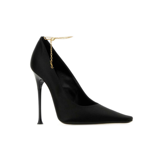 SAINT LAURENT　レジーヌ パンプス（サテンクレープ）