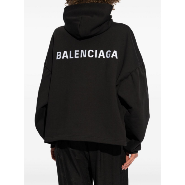 BALENCIAGA　Balenciaga Back Cropped Hoodie