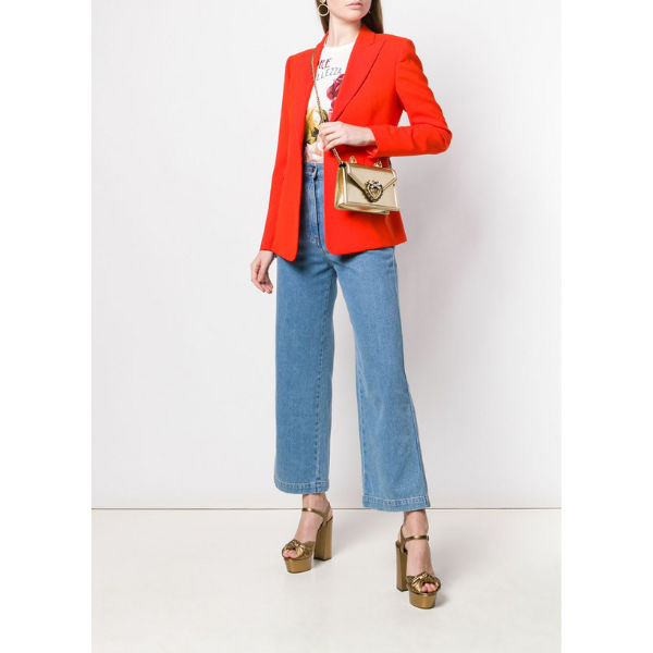 DOLCE & GABBANA　Devotion バッグ スモール モルドレ ナッパレザー