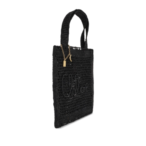 CHLOÉ　ラフィア製Summer Bananaトートバッグ