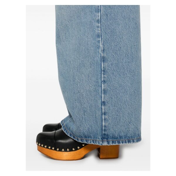 CHLOÉ　デニム製ハイライズ ワイドレッグジーンズ　カラー: Iced Blue