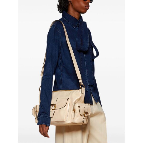 CHLOÉ　シャイニーレザー製Camera Bag