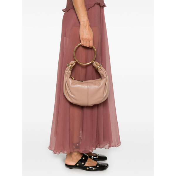CHLOÉ　グレインレザー製スモールBracelet Hobo Bag