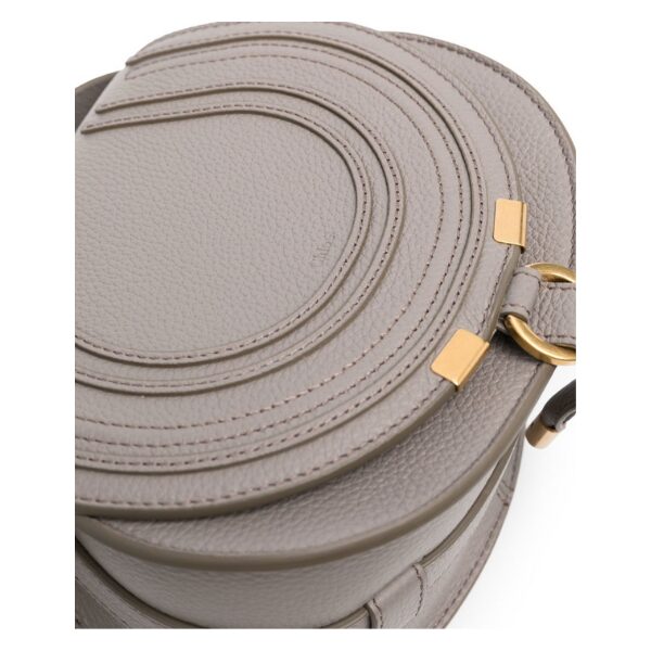 CHLOÉ　グレインレザー製Marcieスモールサドルバッグ