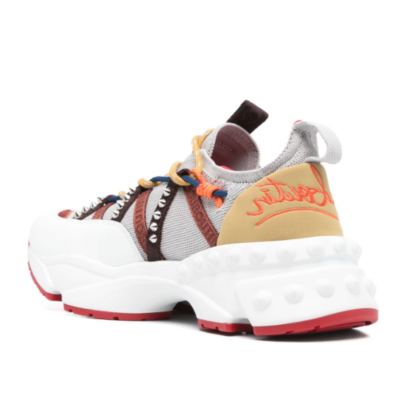 CHRISTIAN LOUBOUTIN　Trailnrun スニーカー – ファブリック – グレー