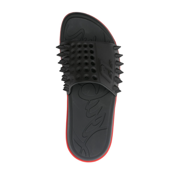 CHRISTIAN LOUBOUTIN　Take It Easy ミュール – ラバー – ブラック