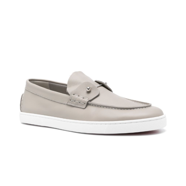 CHRISTIAN LOUBOUTIN　Chambeliboat ボートシューズ – カーフレザー – グレー