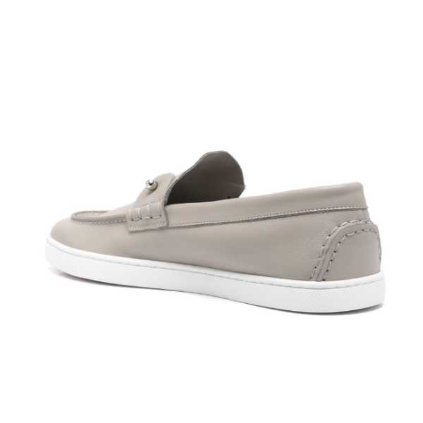CHRISTIAN LOUBOUTIN　Chambeliboat ボートシューズ – カーフレザー – グレー