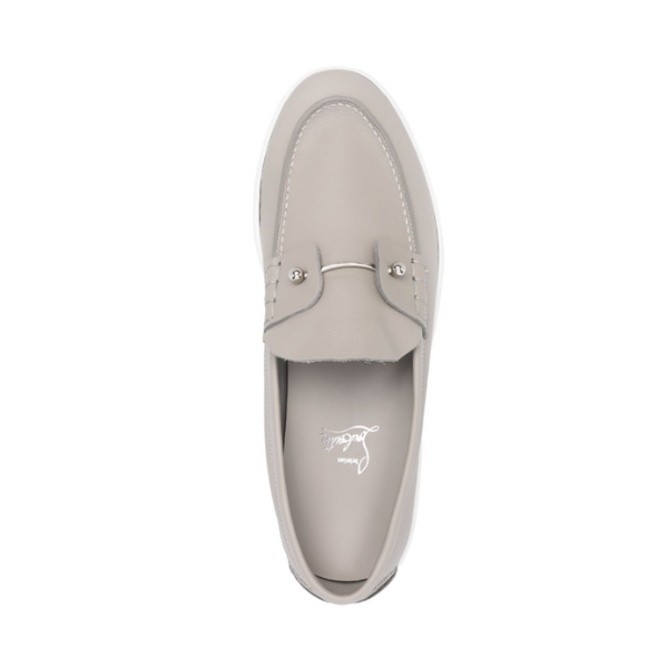CHRISTIAN LOUBOUTIN　Chambeliboat ボートシューズ – カーフレザー – グレー