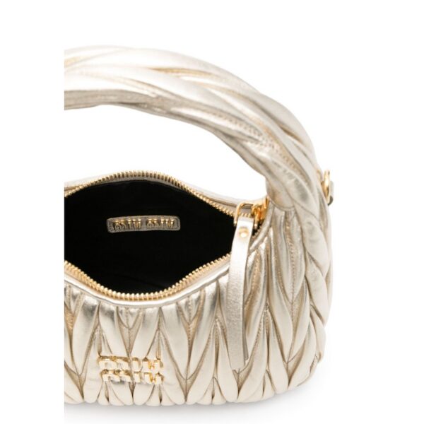 MIU MIU　ワンダー マテラッセレザー ホーボーバッグ
