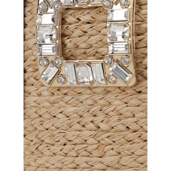ROGER VIVIER　ヴィヴ スケート ラフィア バケット バッグ