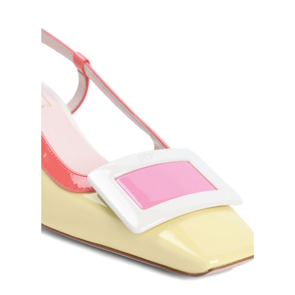 ROGER VIVIER　ベル ヴィヴィエ パテントレザー スリングバック パンプス