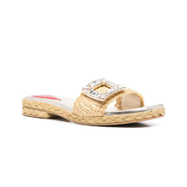 ROGER VIVIER ラフィア エスパドリーユ ミュール