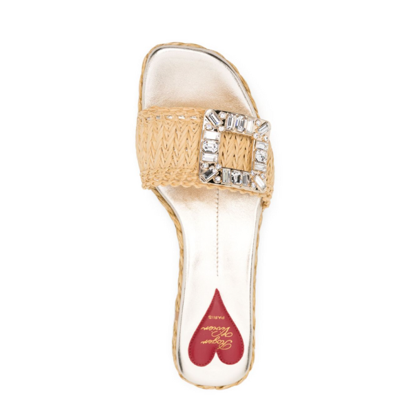 ROGER VIVIER ラフィア エスパドリーユ ミュール