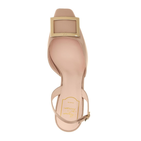 ROGER VIVIER　トランペット パテントレザー スリングバック パンプス　色未入荷