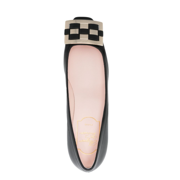 ROGER VIVIER トランペット レザー パンプス