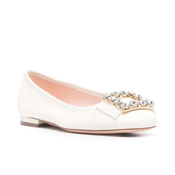 ROGER VIVIER トレ ヴィヴィエ レザー バレリーナ