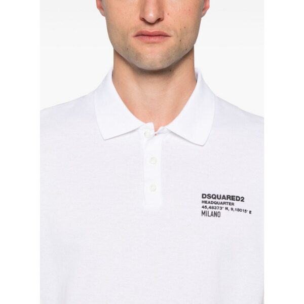 DSQUARED2　ロゴ テニスフィット ポロシャツ　色国内未入荷