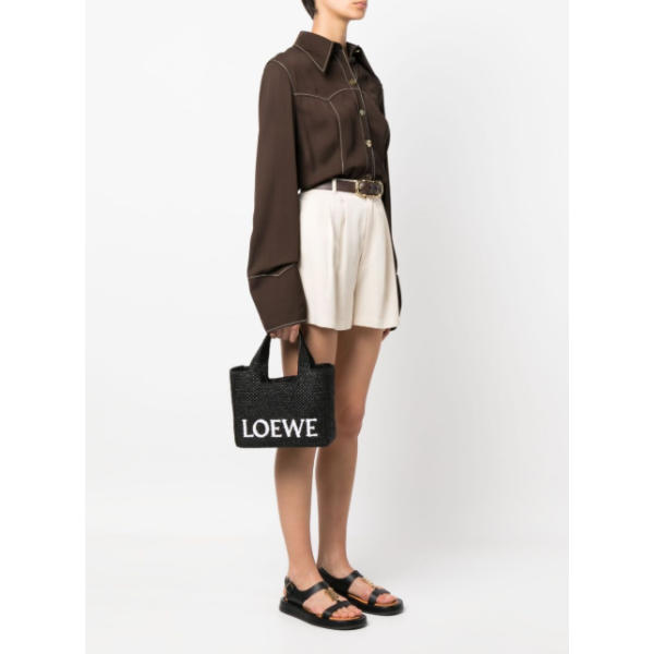 LOEWE ロエベフォント トート スモール（ラフィア）