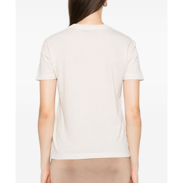 FENDI ベージュリネン＆コットン Tシャツ