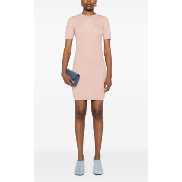 FENDI　ピンクFFコットン ドレス